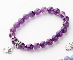 Amethyst Ohm Bracelet