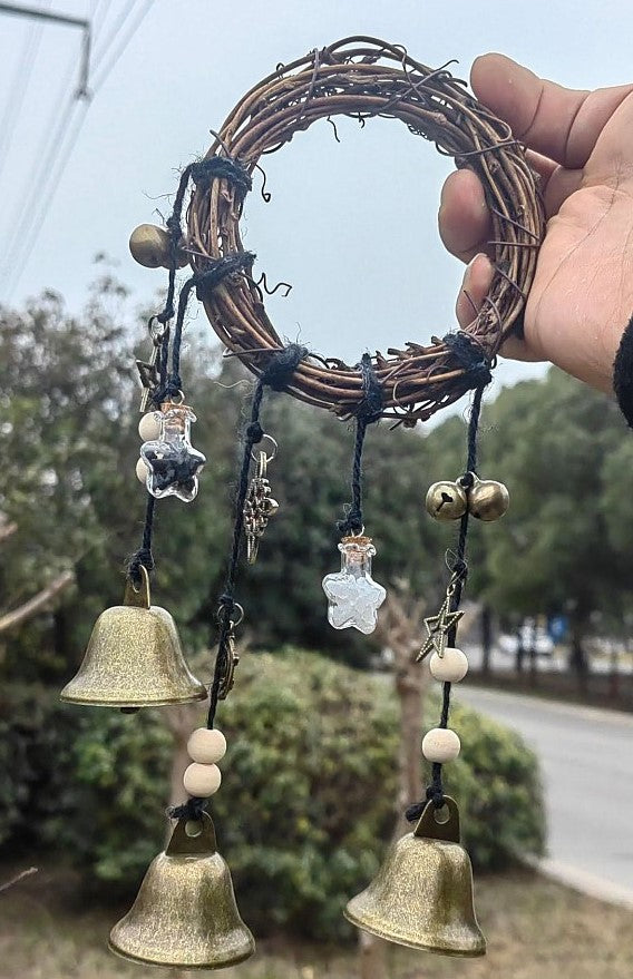 Rattan Witch Bells Door
