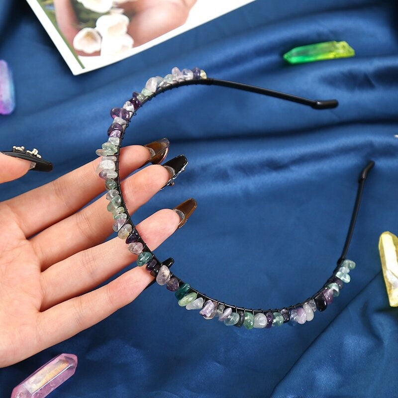 Fluorite Black Hair Bands