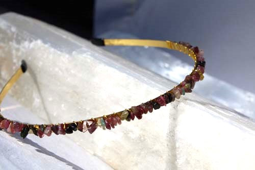 Multi Tourmaline Hair Bands