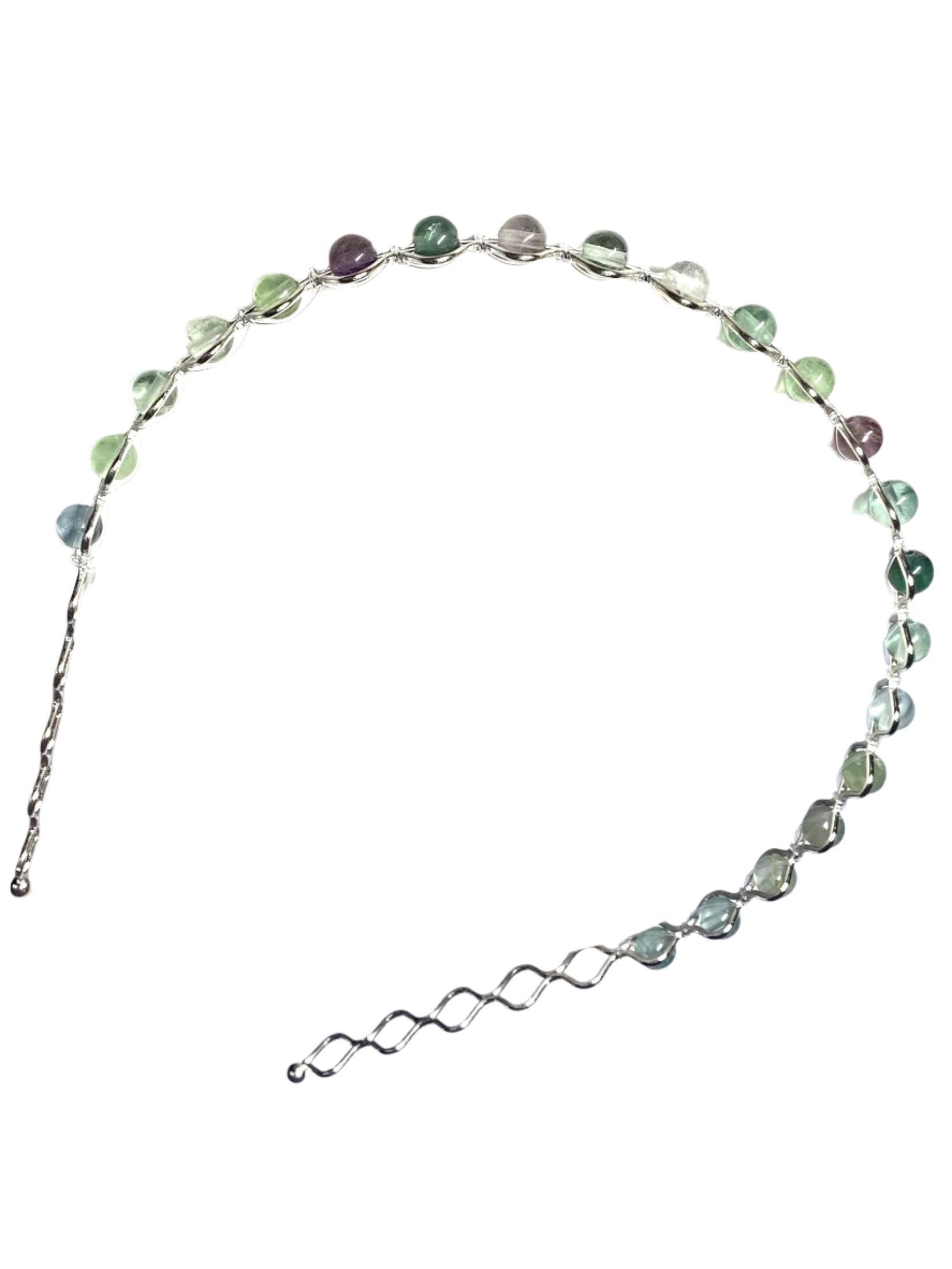 Fluorite Beaded Hair Bands