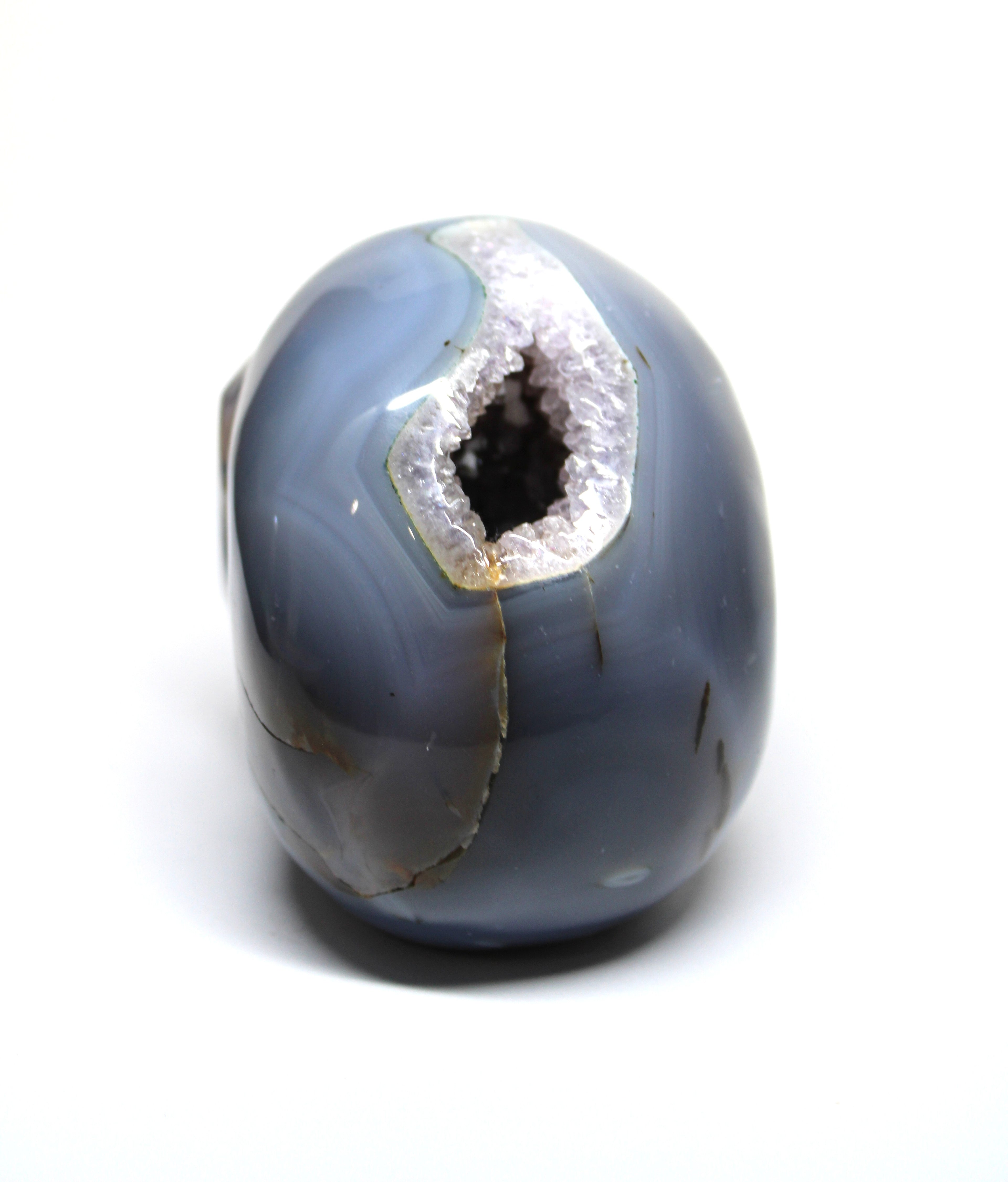 Agate Geode Skull
