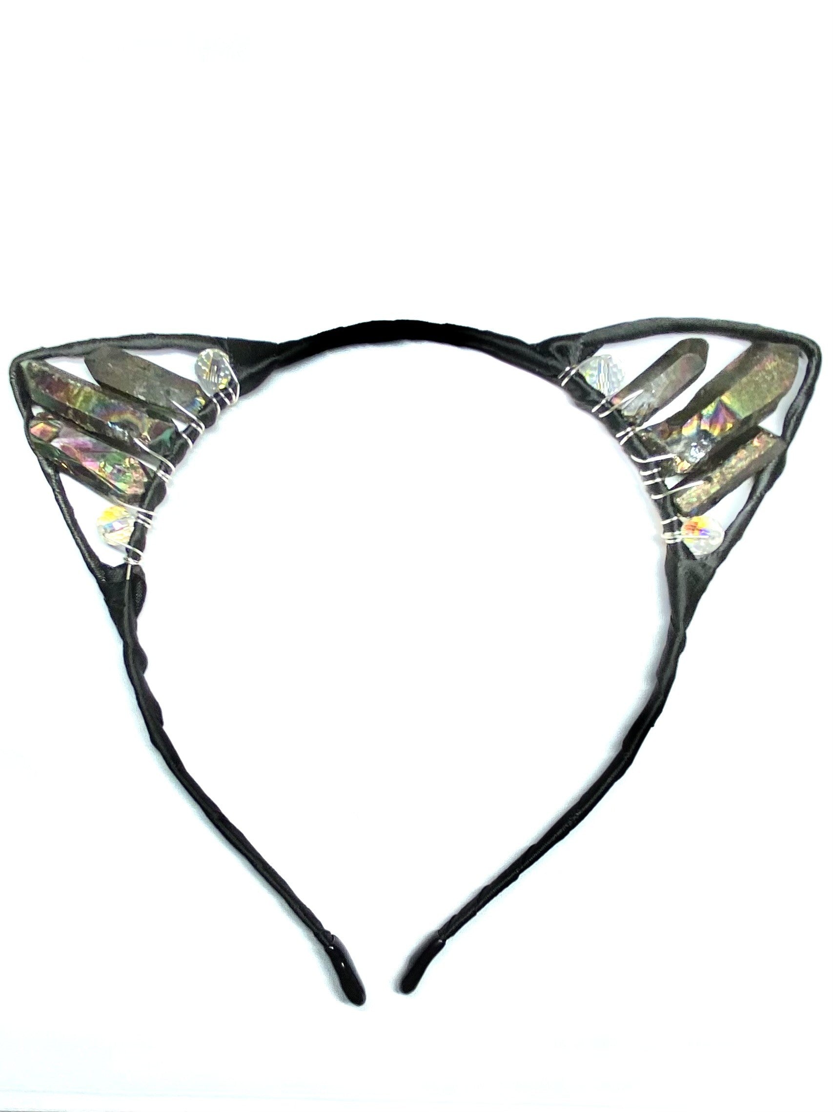 Black Gold Aura Cat Ears