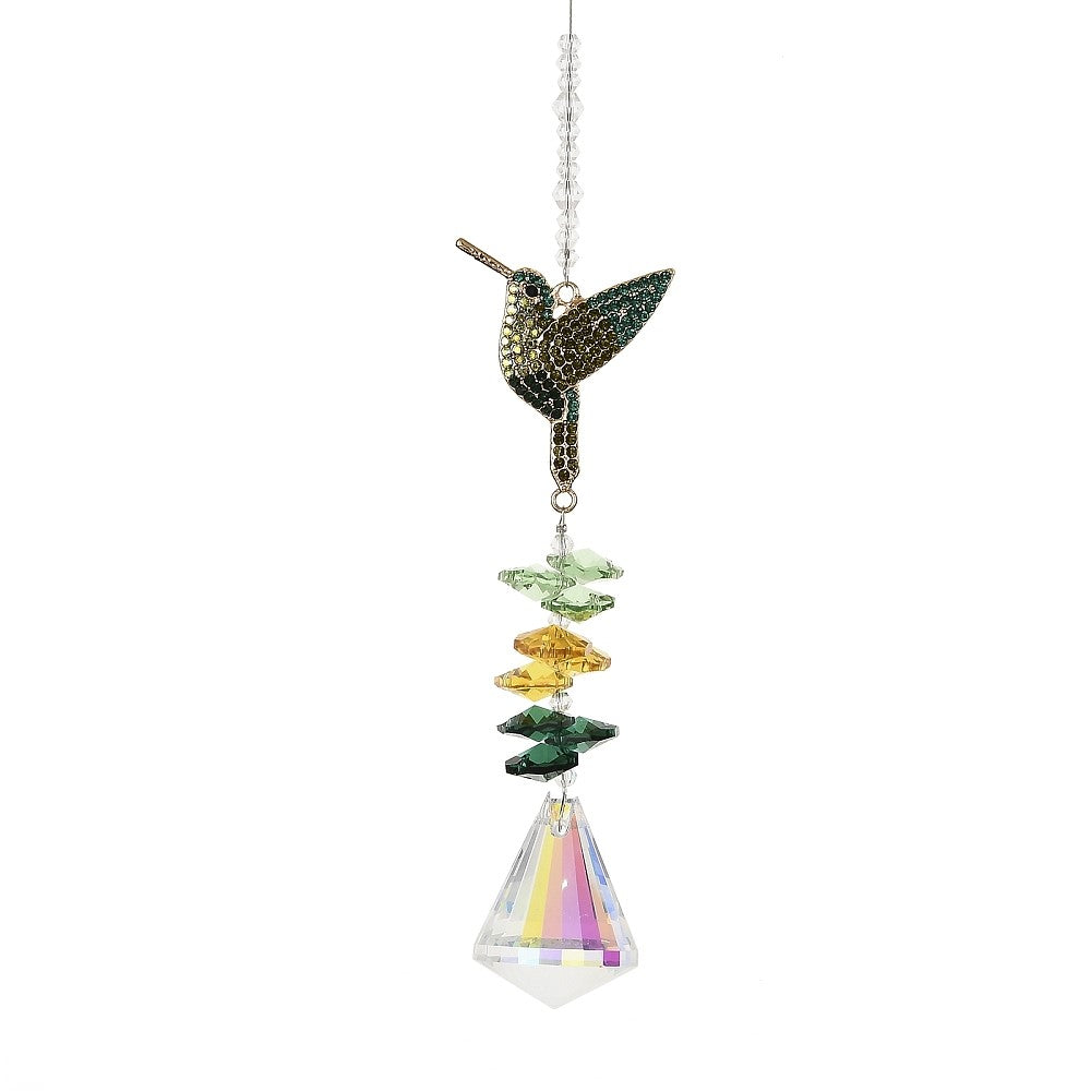 Hummingbird Rhinestone Suncatcher