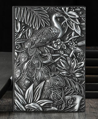Peacock Journal - Pewter Color