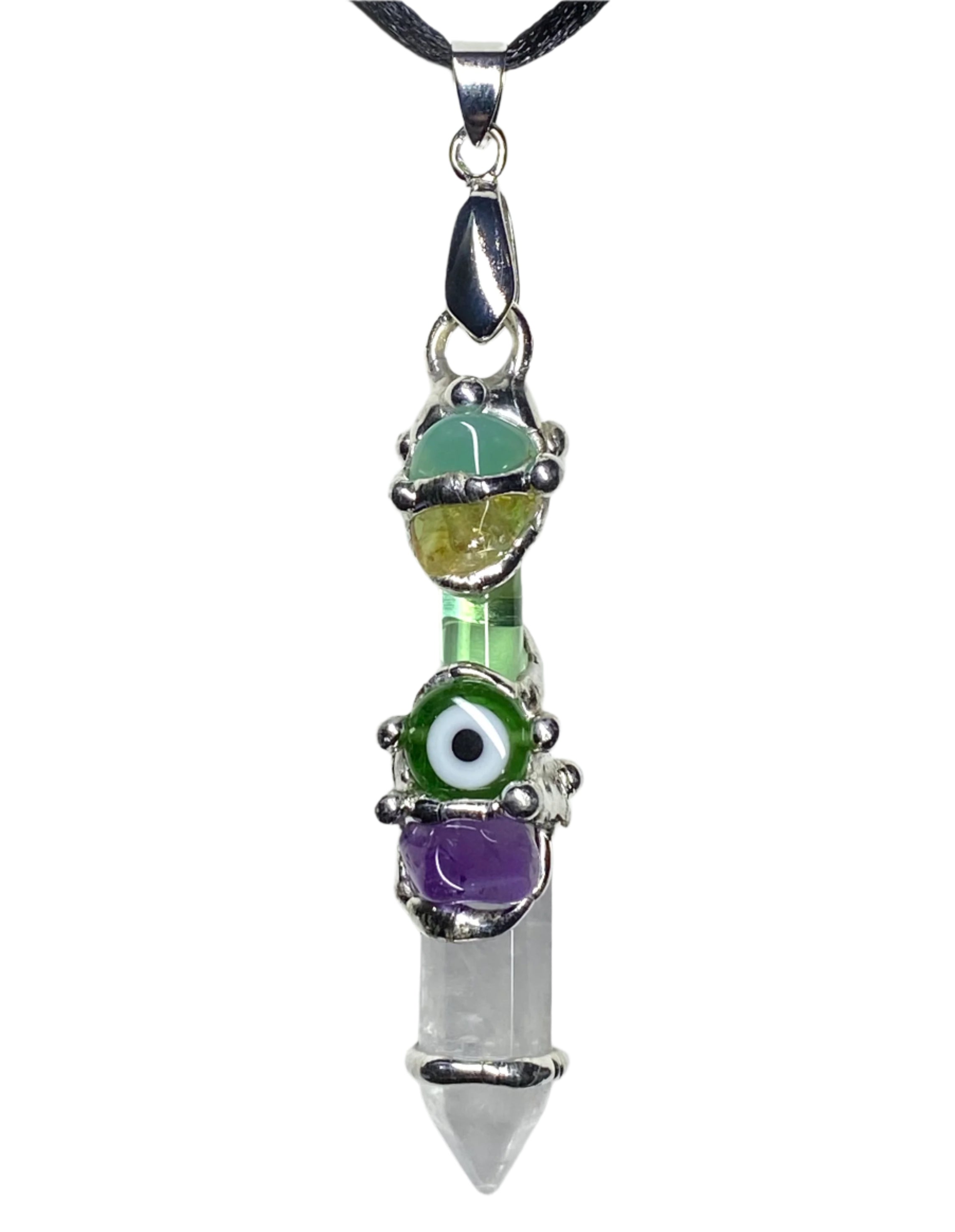 Well Being Evil Eye Baby Wand Pendant