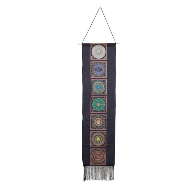 Chakra Dark Wall Banner Tapestry