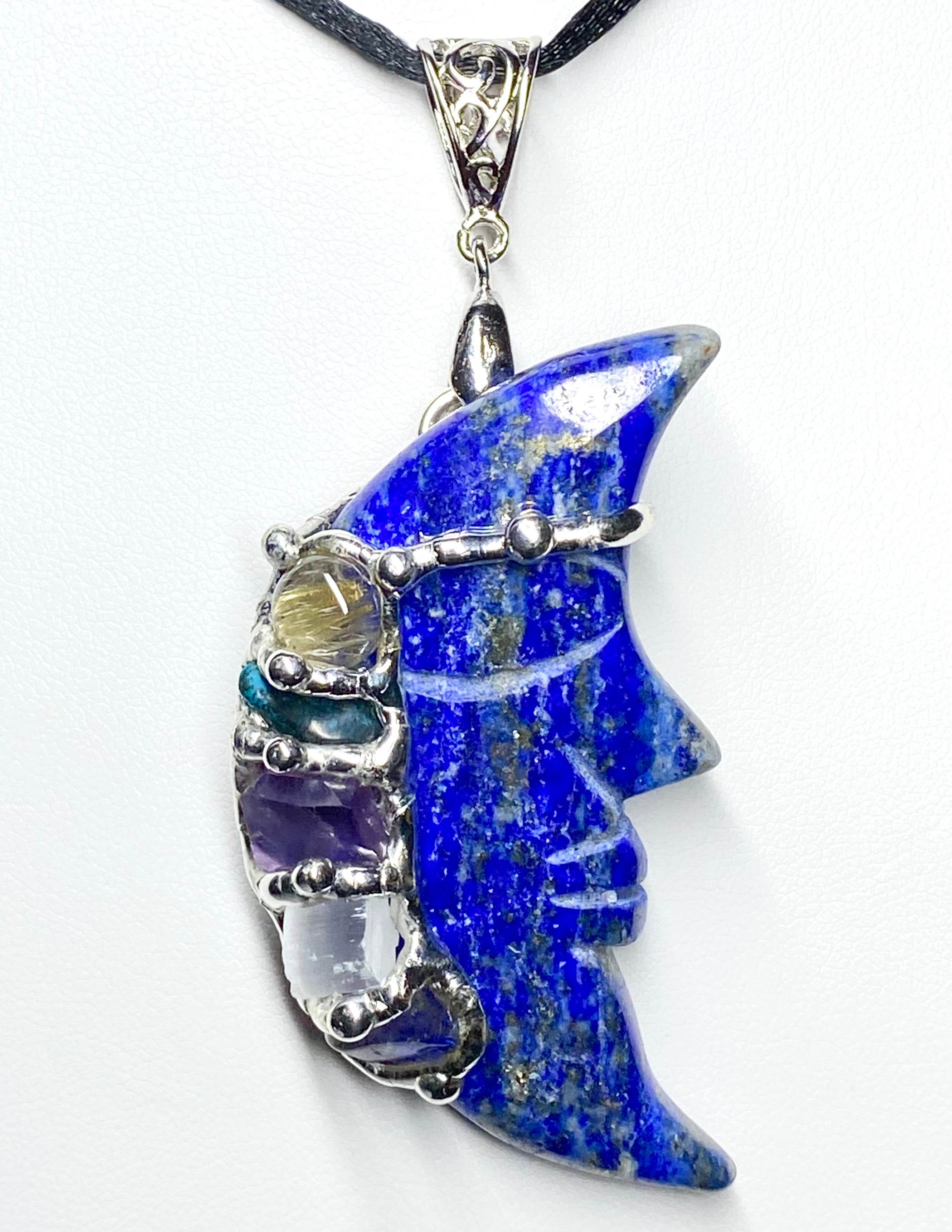 Channeling Large Moon Pendant