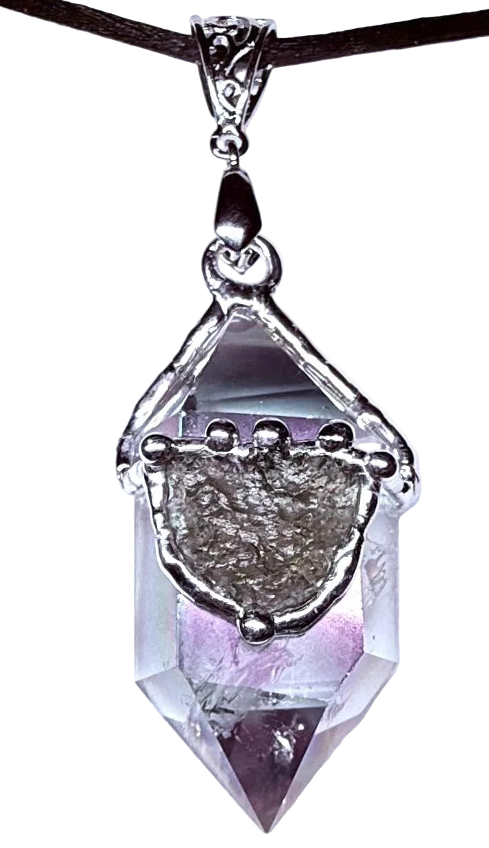Custom Moldavite Pendant