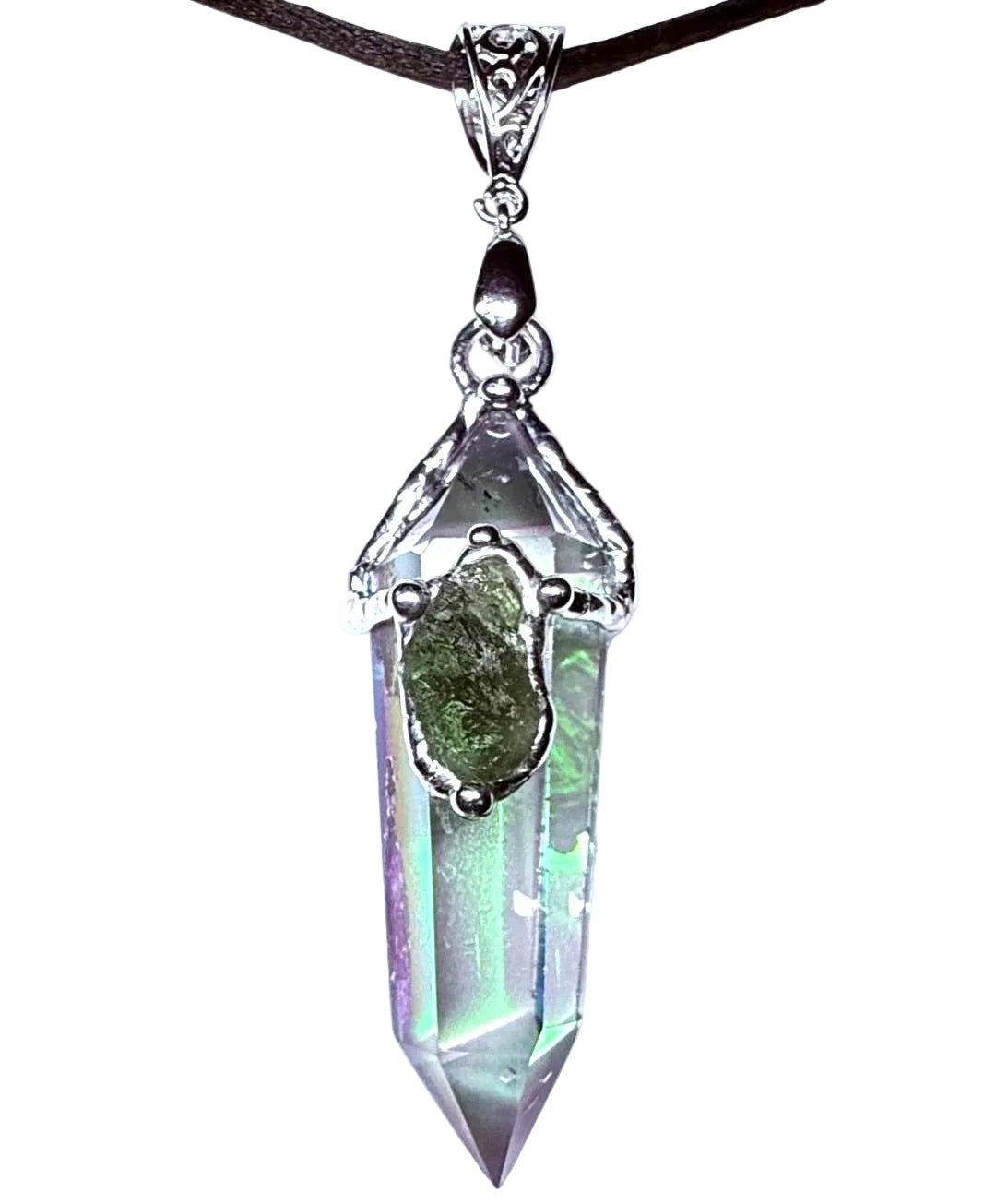 Custom Moldavite Pendant