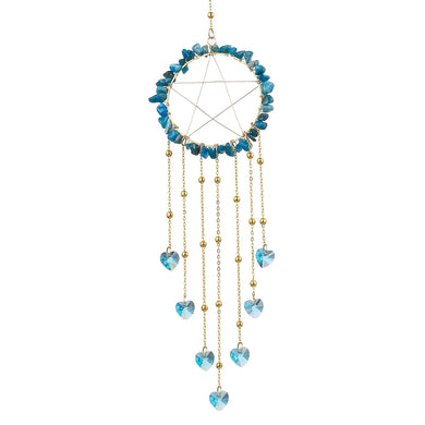 Apatite Star Pentacle Suncatcher