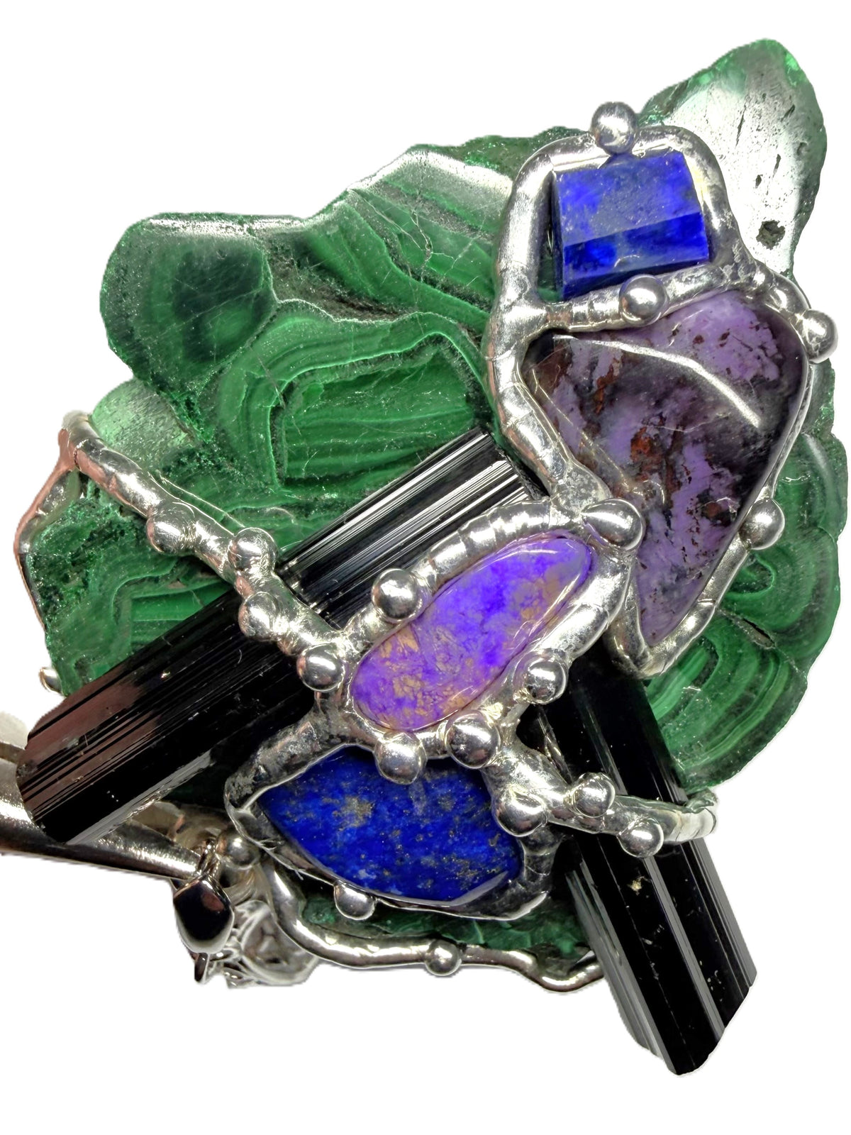 Custom Positive Thoughts Malachite Pendant