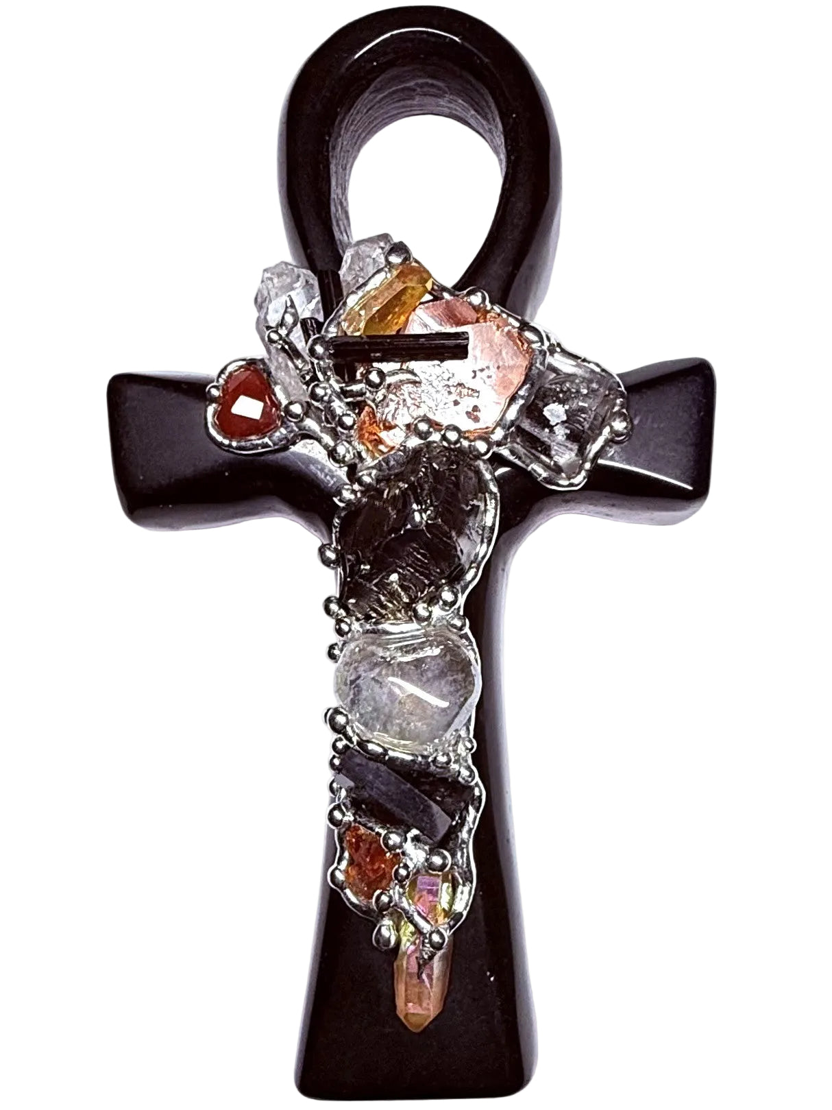 Black Obsidian Ankh