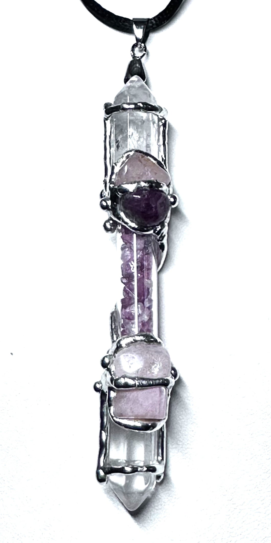 Archangel Chamuel Tourmaline filled Mini Wand