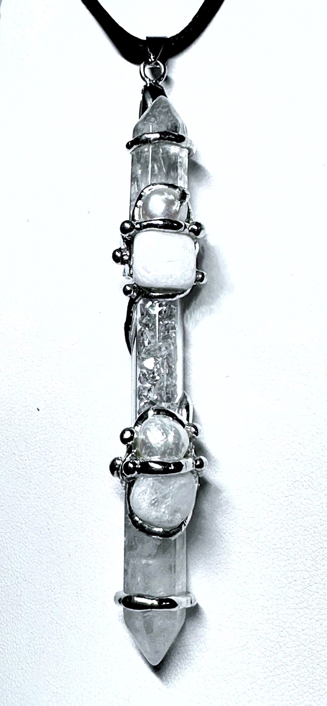 Archangel Gabriel Mini Diamond Quartz Wand