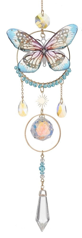 Light Blue Butterfly Suncatcher