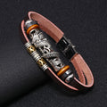 Dragon Spiral Leather Bracelet
