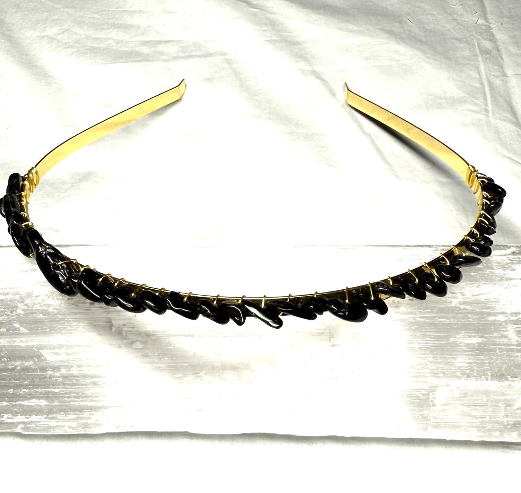 Black Tourmaline Hair Bands