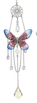 Blue Red Butterfly Suncatcher