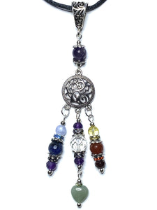 Chakra Chandelier Beaded Necklace