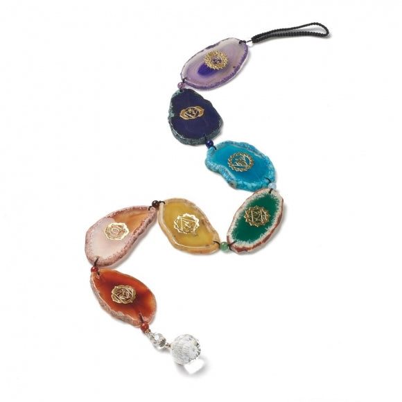 Chakra Agate Decor Suncatcher