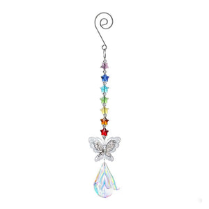 Chakra star with Butterfly Suncatcher