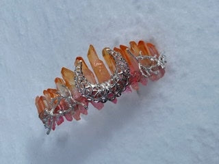 Pink and Orange Crystal Crown