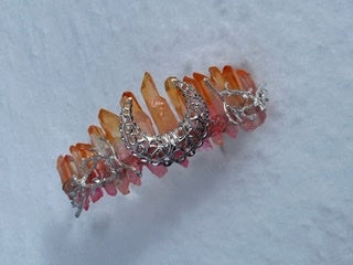 Crystal Crown - Pink/Orange
