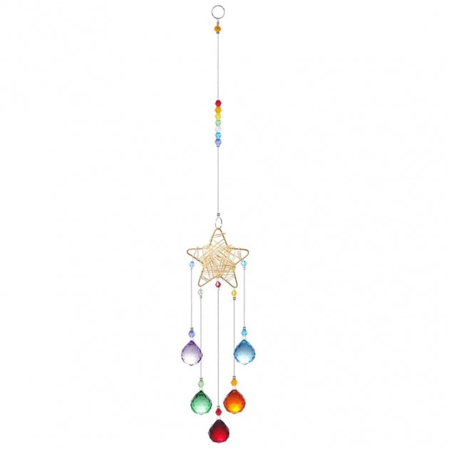 Gold Celestial Star Suncatcher