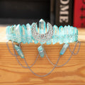 Cyan Crystal Moon Diadem