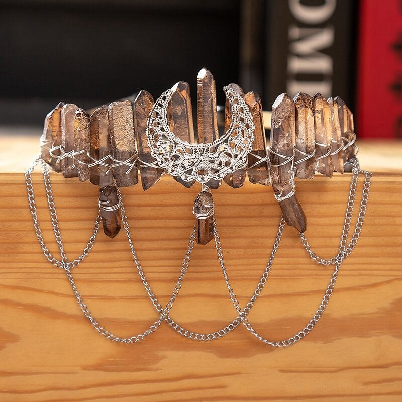 Smoke Crystal Moon Diadem