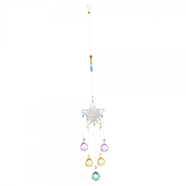 Silver Celestial Star Suncatcher