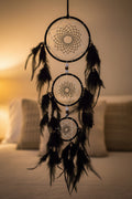 Black and white Light Up Dreamcatcher