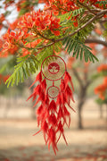 Red Woven Tree Dreamcatcher