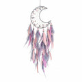 Pink and Silver Moon Dreamcatcher