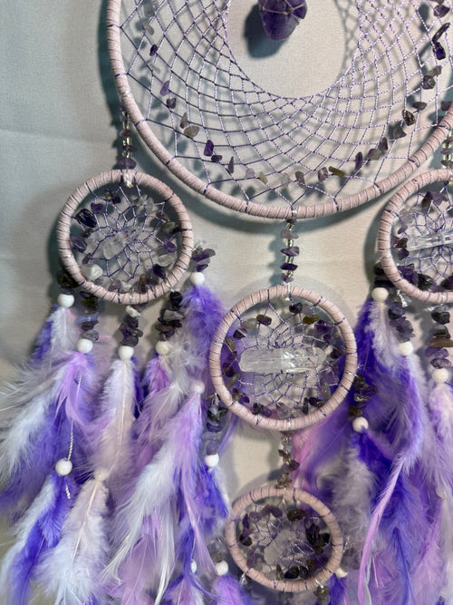 Amethyst with Crystal Dreamcatcher