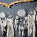 Silver and Cream Macramé Set