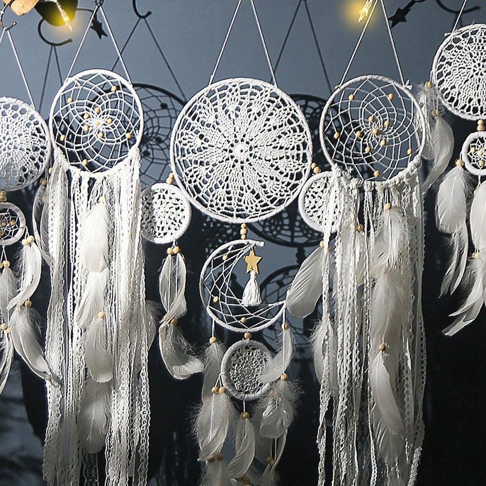 White and Cream Macramé Set