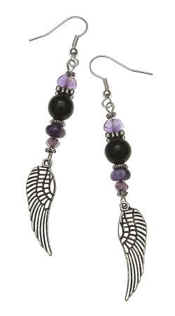 Violet Flame Earrings