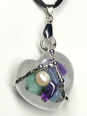Ask Believe Receive Heart Pendant