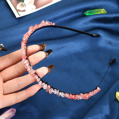 Cherry Glass Black Hair Bands