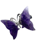 Amethyst Halo Butterfly Hair Clip