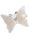 Rose Quartz Halo Butterfly Hair Clip
