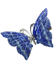 Lapis Halo Butterfly Clips