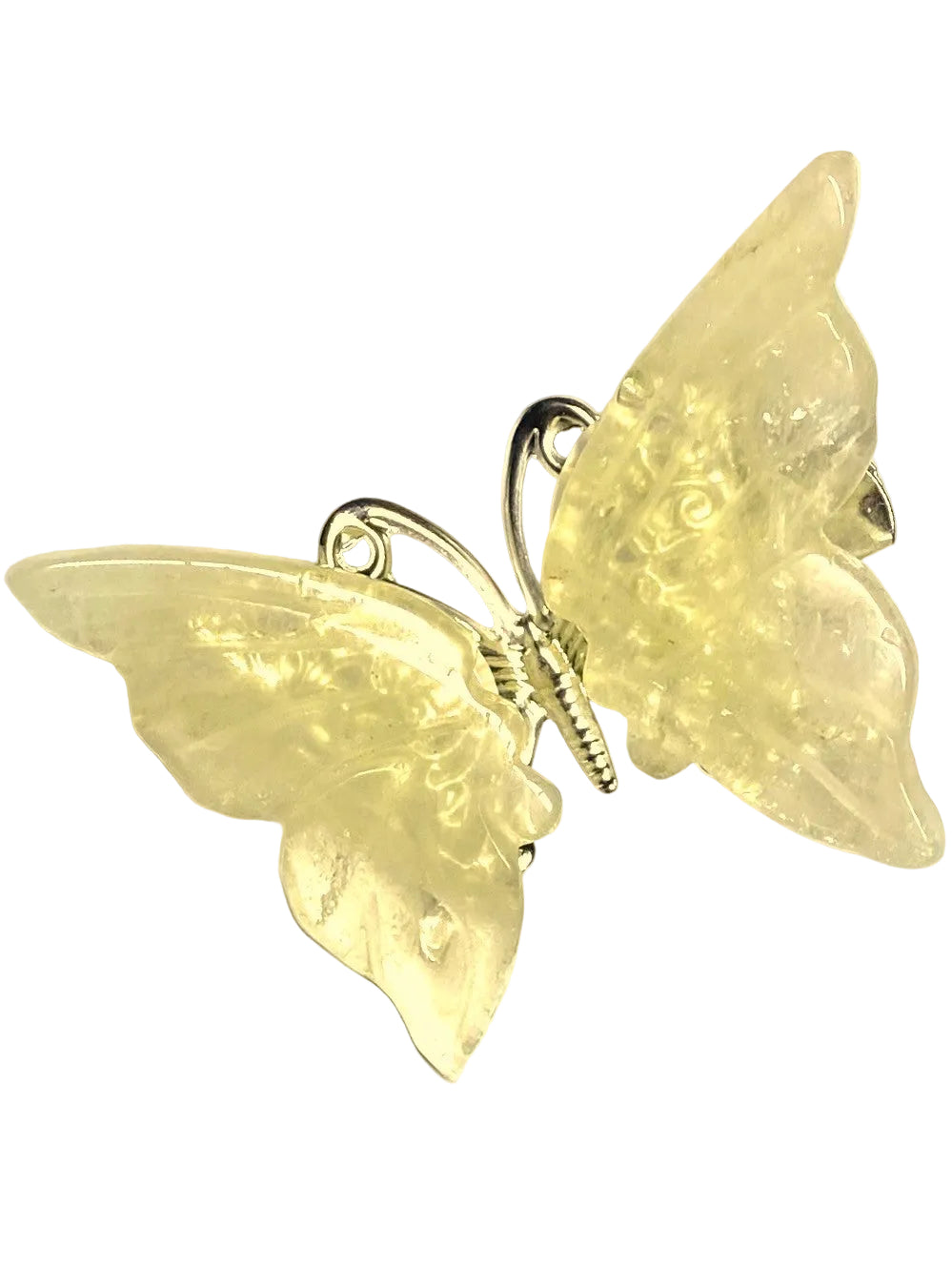 Citrine Butterfly Hair Clip