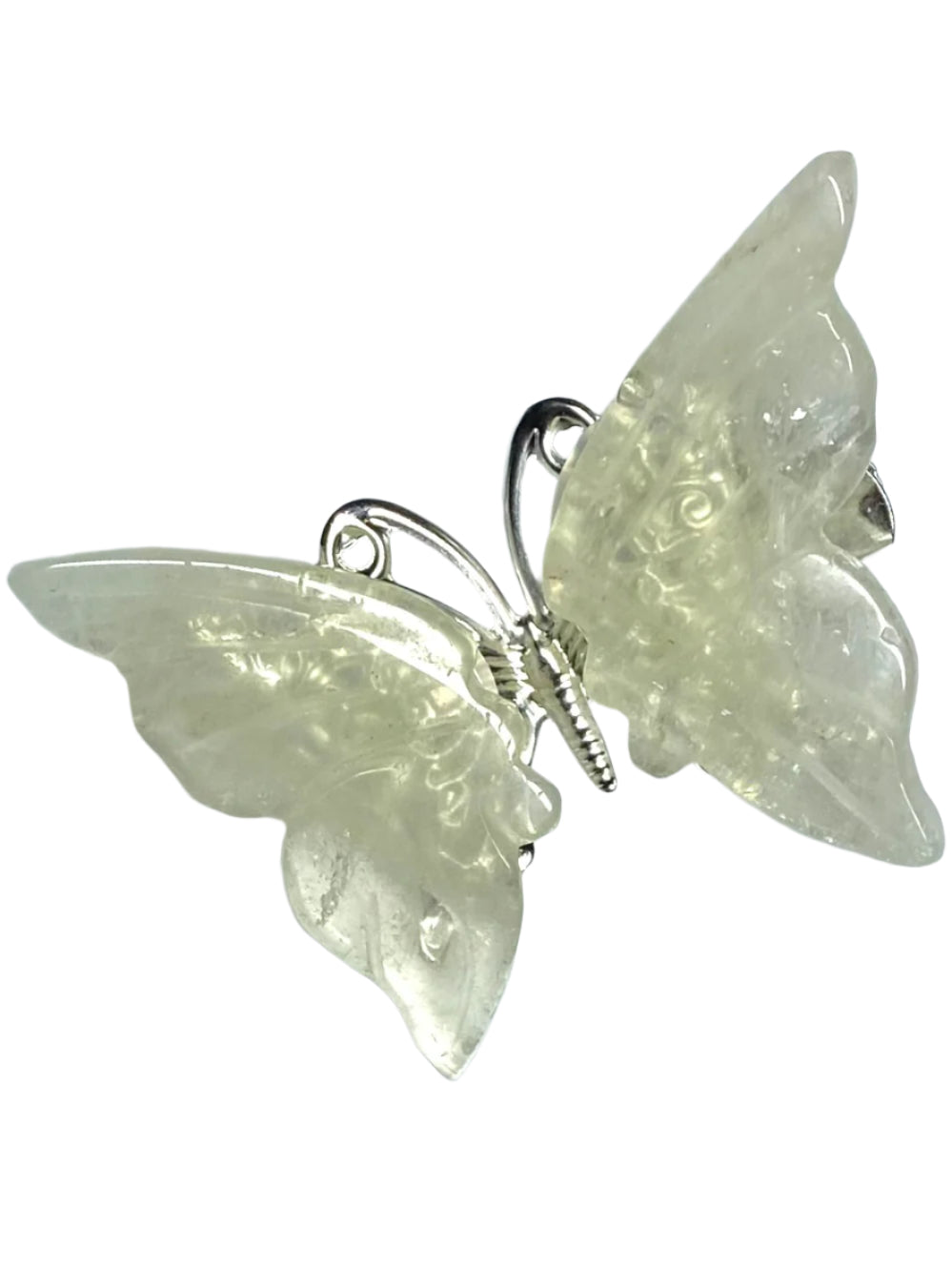 Citrine Halo Butterfly Clips