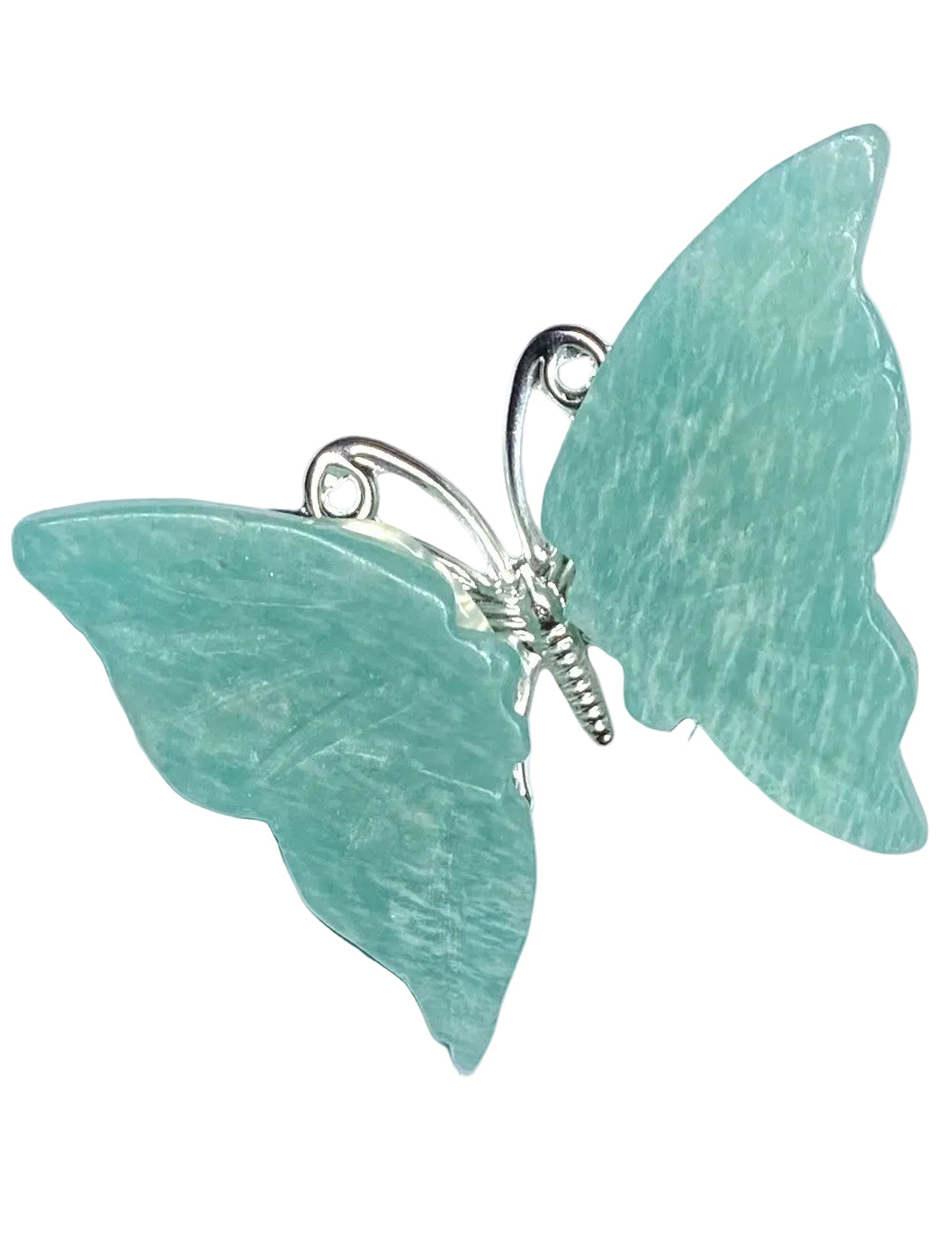 Amazonite Butterfly Hair Clip
