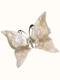 Cherry Agate Butterfly Hair Clip