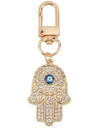 Gold Hamsa Evil Eye Clip