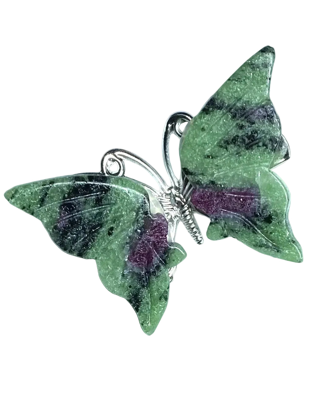 Ruby Zoisite Butterfly Hair Clip